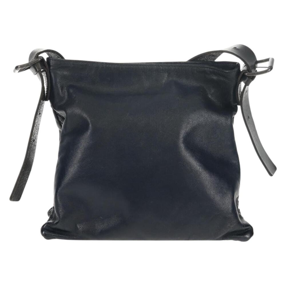 Bottega Veneta Intrecciato Shoulder Bag Navy